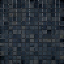 Mosaïque "Mosaïque en verre" Noir 2 x 2 cm