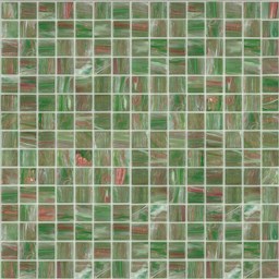 Mosaïque "Mosaïque en verre" Vert 2 x 2 cm