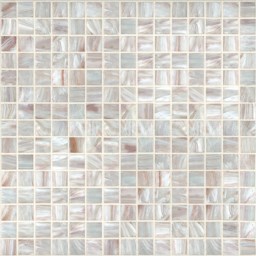Mosaïque "Glasmosaik" Rose blanche 2 x 2 cm
