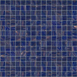 Mosaïque "Mosaïque en verre" Cobalt 2 x 2 cm