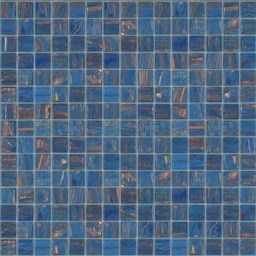 Mosaïque "Mosaïque en verre" Bleu foncé 2 x 2 cm