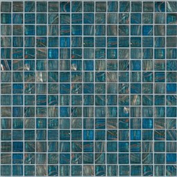 Mosaïque "Mosaïque en verre" Bleu-vert 2 x 2 cm