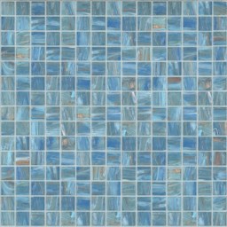 Mosaïque "Mosaïque en verre" Bleu 2 x 2 cm