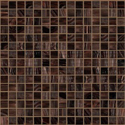 Mosaïque "Mosaïque en verre" Brun rouge 2 x 2 cm