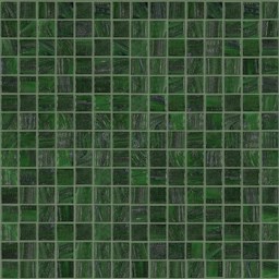 Mosaïque "Mosaïque en verre" Vert 2 x 2 cm