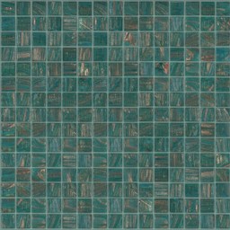 Mosaïque "Mosaïque en verre" Turquoise 2 x 2 cm