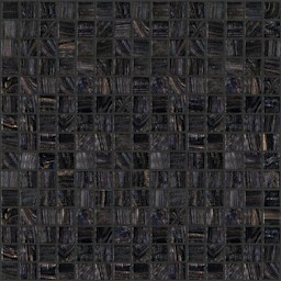 Mosaïque "Mosaïque en verre" Bleu noir 2 x 2 cm