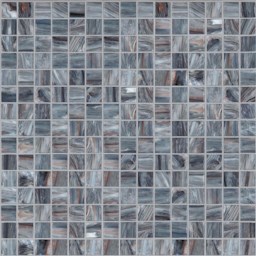 Mosaïque "Mosaïque en verre" Gris bleu 2 x 2 cm