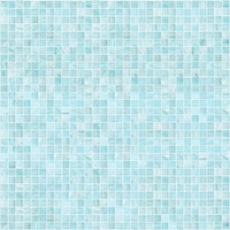 Mosaïque "Mosaïque en verre" Bleu clair 1x 1 cm