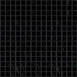 Mosaïque "Mosaïque en verre" Noir 2 x 2 cm
