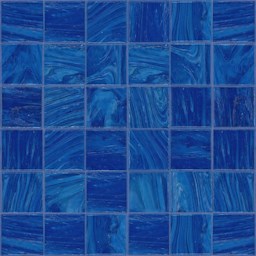 Mosaïque "Mosaïque en verre" Bleu marine 5 x 5 cm