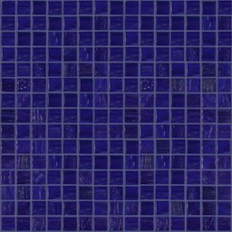 Mosaïque "Mosaïque de verre" Bleu royal 2 x 2 cm