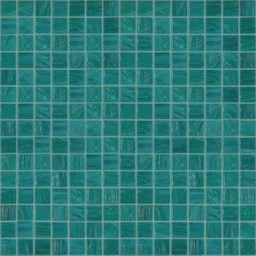 Mosaïque "Mosaïque en verre" Bleu-vert 2 x 2 cm