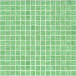 Mosaïque "Mosaïque en verre" Vert herbe 2 x 2 cm