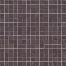Mosaïque "Mosaïque en verre" Anthracite 2 x 2 cm
