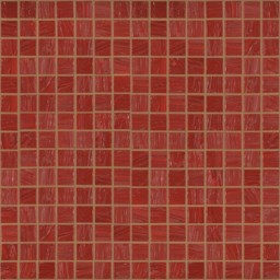 Mosaïque "Mosaïque en verre" brun rouge 2 x 2 cm