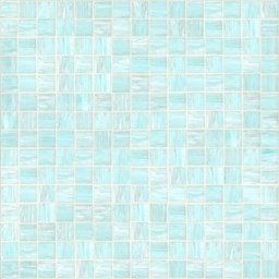 Mosaïque "Mosaïque en verre" Bleu eau 2 x 2 cm