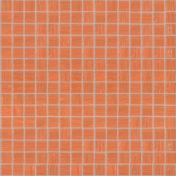 Mosaïque "Mosaïque en verre" Orange 2 x 2 cm