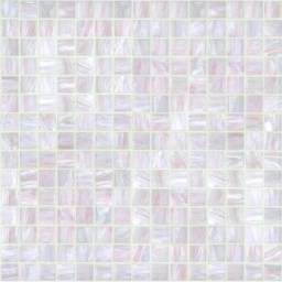 Mosaïque "Mosaïque en verre" Blanc rose 2 x 2 cm