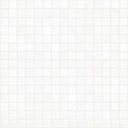 Mosaïque "Glasmosaik" Uni blanc 2 x 2 cm