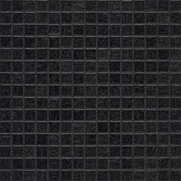 Mosaïque "Glasmosaik" Noir profond 2 x 2 cm