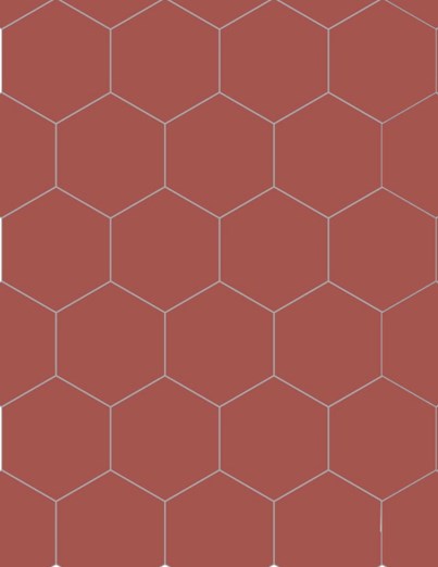 Dalle "Bolivie" Rouge Foncé 20 x 23 cm