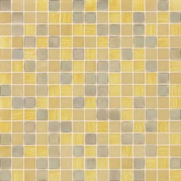 Mosaïque "Mosaïque en verre" Jaune-Marron clair 2 x 2 cm