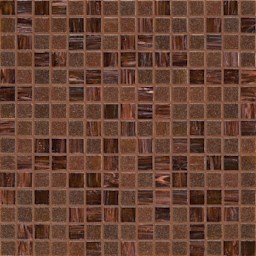 Mosaïque "Mosaïque en verre" Chocolat 2 x 2 cm
