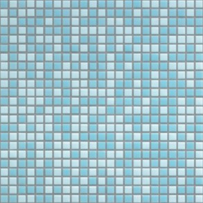 Mosaïque "Mosaïque en verre" Bleu clair 1.2 x 1.2 cm