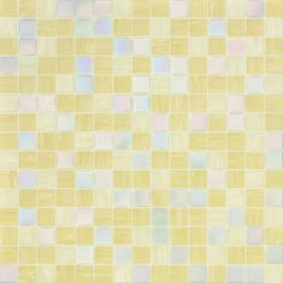 Mosaïque "Mosaïque en verre" Jaune clair 2 x 2 cm
