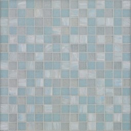 Mosaïque "Mosaïque en verre" Vert-bleu 2 x 2 cm