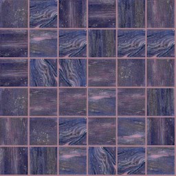 Mosaïque "Mosaïque en verre" Violet 5 x 5 cm
