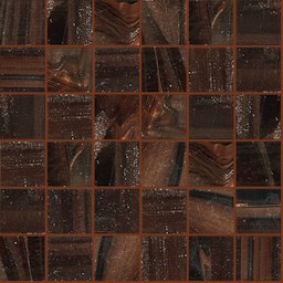 Mosaïque "Mosaïque en verre" Brun rouge 5 x 5 cm