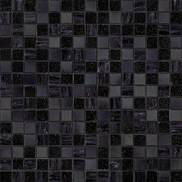 Mosaïque "Mosaïque en verre" Noir 2 x 2 cm