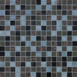 Mosaïque "Mosaïque de verre" Noir 2 x 2 cm