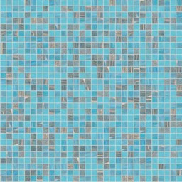 Mosaïque "Mosaïque de verre" Bleu clair-Marron 1 x 1 cm