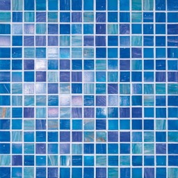 Mosaïque "Mosaïque en verre" Bleu clair 2 x 2 cm