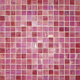 Mosaik "Glasmosaik" Rosarot 2 x 2 cm