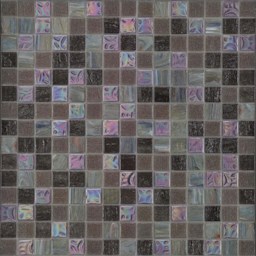 Mosaïque "Mosaïque en verre" Gris foncé-Violet 2 x 2 cm