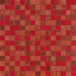 Mosaïque "Mosaïque en verre" Rouge 2 x 2 cm