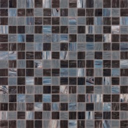 Mosaïque "Mosaïque en verre" Gris-Noir 2 x 2 cm
