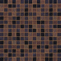 Mosaïque "Mosaïque en verre" Brun 2 x 2 cm