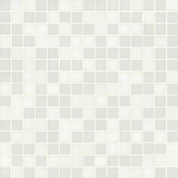 Mosaïque "Mosaïque en verre" gris clair 2 x 2 cm