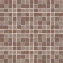 Mosaïque "Mosaïque en verre" gris brun 2 x 2 cm