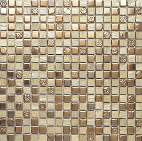 Mosaïque "Tess" beige brun 1.6 x 1.6 cm
