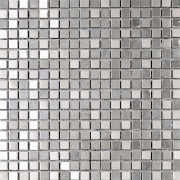 Mosaïque "Tess" en acier inoxydable 1.6 x 1.6 cm