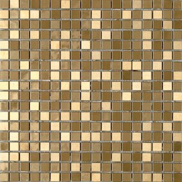 Mosaïque "Tess" Brun doré 1.6 x 1.6 cm