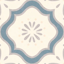Dalle "Burgos" Blanc-Bleu 20 x 20 cm