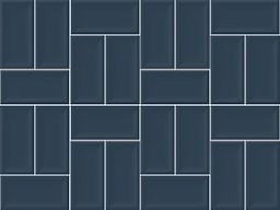 Mosaïque "Zernez" Bleu Foncé 5 x 10 cm