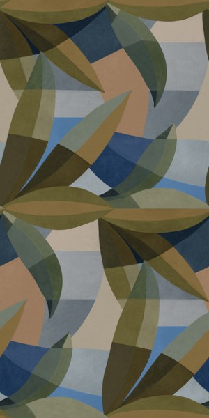 Décor "Perm" Bleu-vert 60 x 120 cm